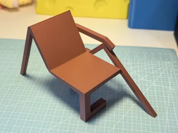 Modelo para impresión 3D: 吊儿郎当椅 — vista de referencia 3