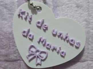 Chaveiro kit de unhas da Maria
