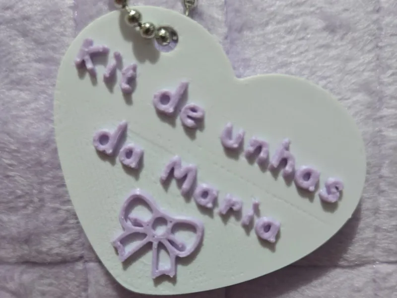 Chaveiro kit de unhas da Maria