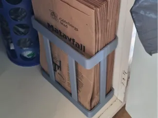 Compost bag holder