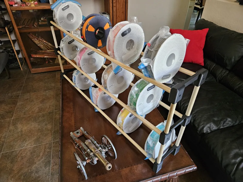 Pc Filament Wheel Rim Modular Filament Rack - Wheels - Free 3D Print Model - MakerWorld