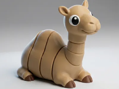 Fantasy Articulated Camel - Cute Desert Animal