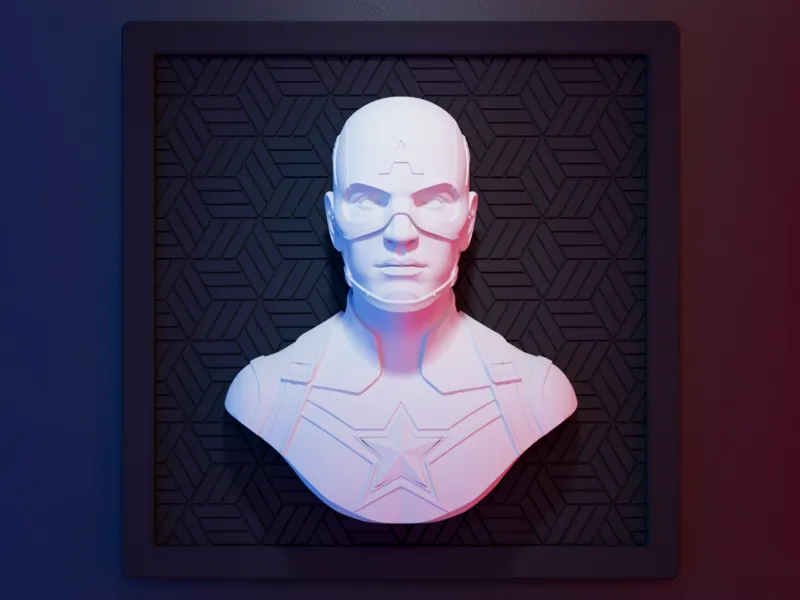 Captain America Modular Wallart - Swap. Background
