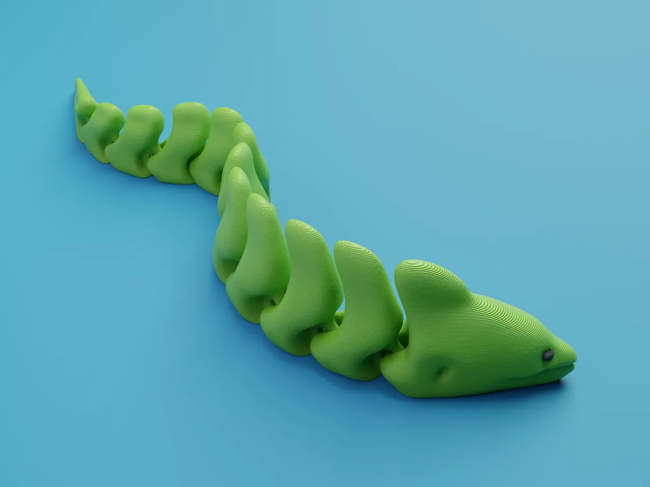 Articulated Moray Eel view 2