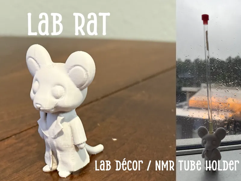 Lab Rat - Lab Decor / NMR Tube Holder