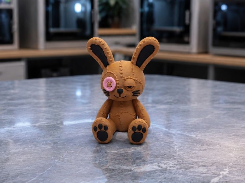 Kuschel Hase mit Knopfauge
