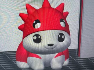 doggo with dino costume