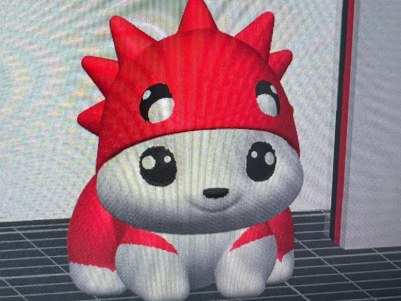 doggo with dino costume