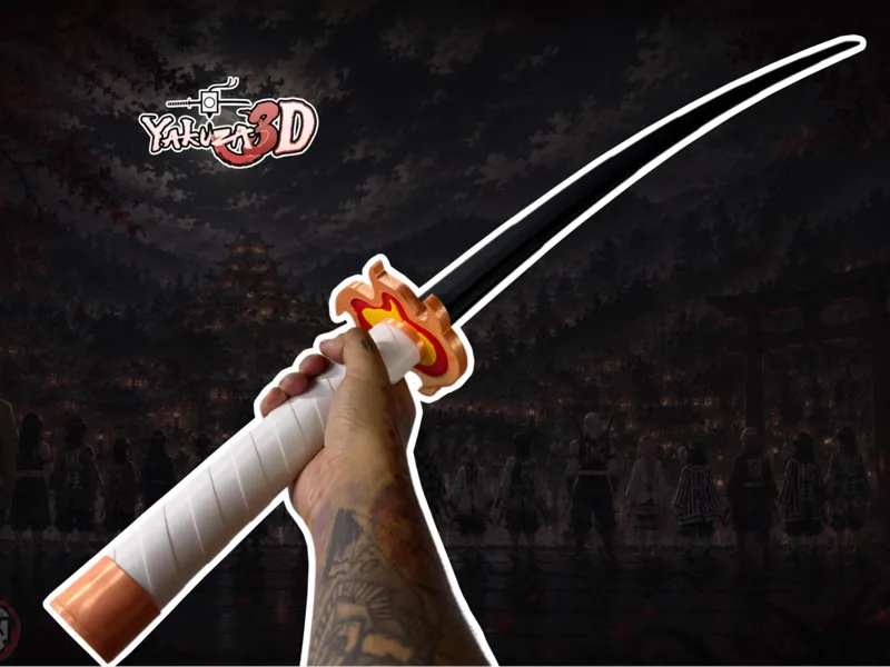 (Rengoku inspiración) Katana plegable definitiva