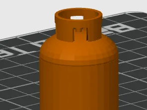 orange gas tank
