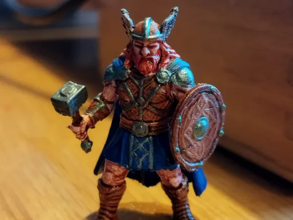 Figurine Thor, dieu viking (28 mm)