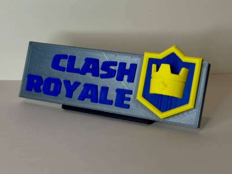 Clash Royale Desk sign (with stand)