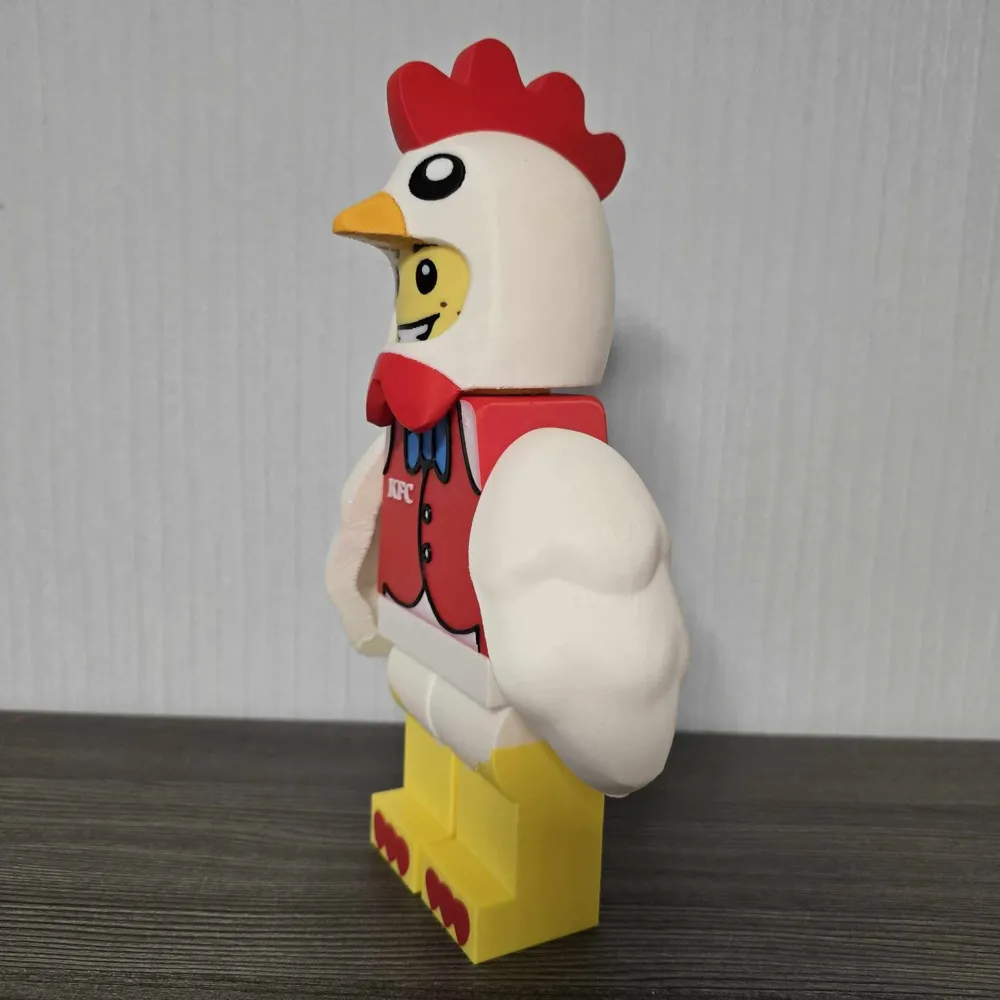 KFC Mascot Chicky * 500% ~ 23cm - Free 3D Print Model - MakerWorld