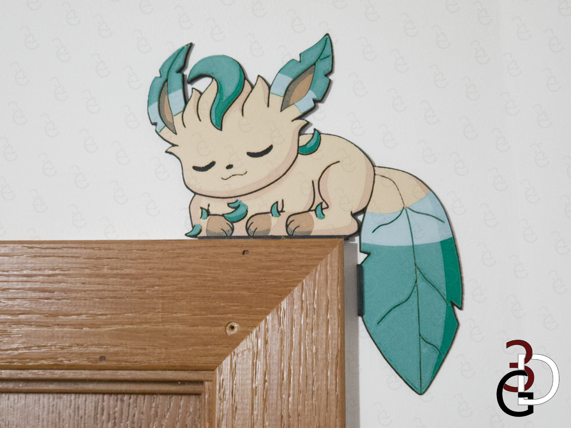 Sleeping Leafeon Corner Decor