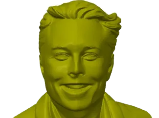 Elon Musk bust