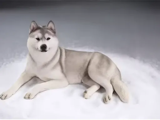 Husky au repos