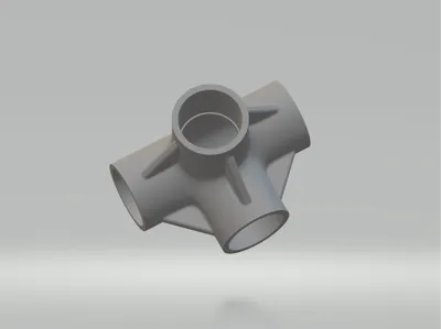 20mm PVC Fitting (T-Junction + 90° Outlet)