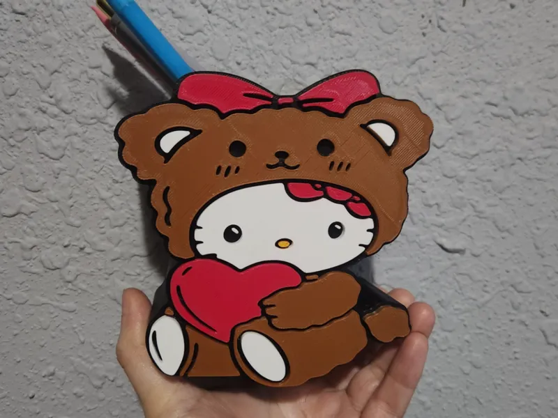 Hello Kitty Bear Pen Holder