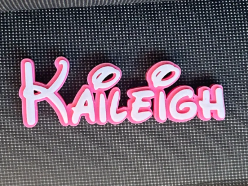 Disney Theme 3D Name Decor Sign Kaileigh