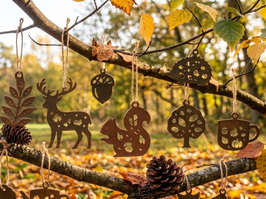 Herbstdeko Aufhänger - Tiere und Herbstmotive - 1