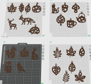 Letrero o emblema decorativo: Herbstdeko Aufhänger - Tiere und Herbstmotive — vista de referencia 3