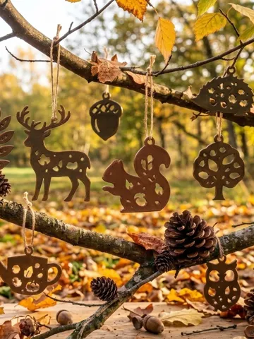 Letrero o emblema decorativo: Herbstdeko Aufhänger - Tiere und Herbstmotive — vista de referencia 2