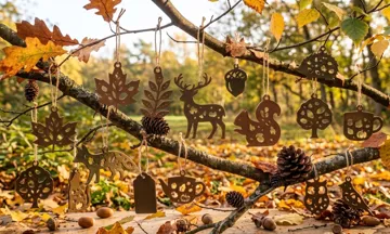 Letrero o emblema decorativo: Herbstdeko Aufhänger - Tiere und Herbstmotive — vista de referencia 4