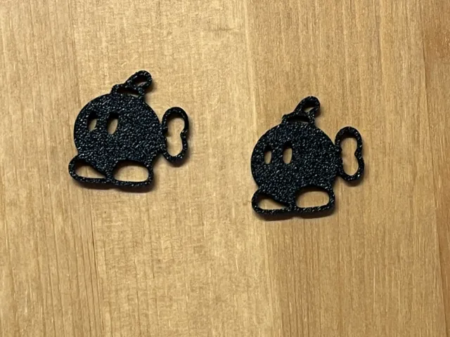 Mario bomb earrings