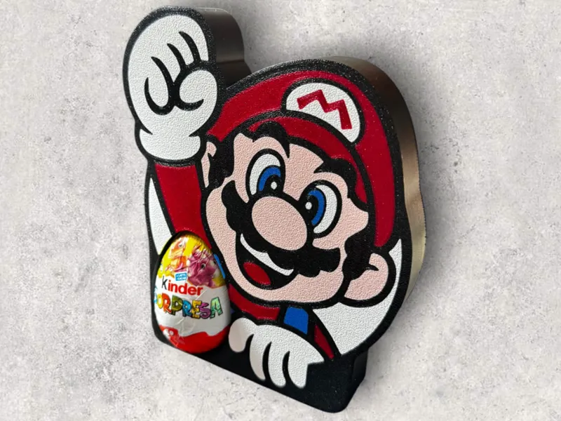Super Mario porta uovo kinder