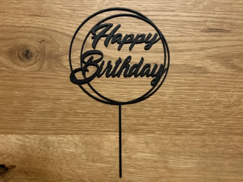 Happy Birthday Cake Topper