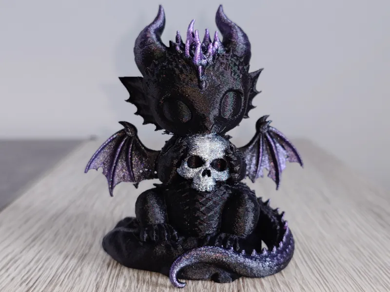 Dragon kawaii mais dark ! (1)
