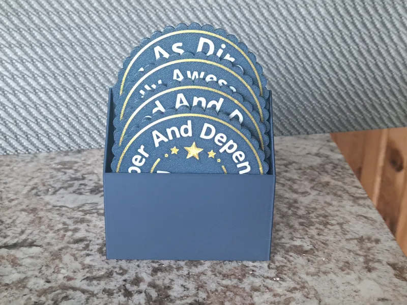 Coaster Holder Box for EngineerDad66 Coasters