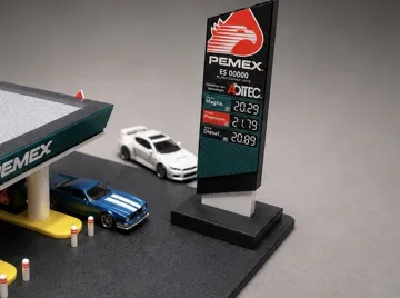 Escenografía en miniatura: 1:64 PEMEX Gas Station Diorama — vista de referencia 4