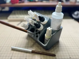 桌面涂料架