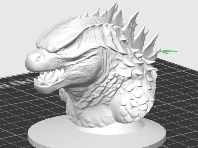 Godzilla bust