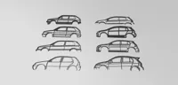 Collection déco murale 2D Volkswagen Golf — photo 2
