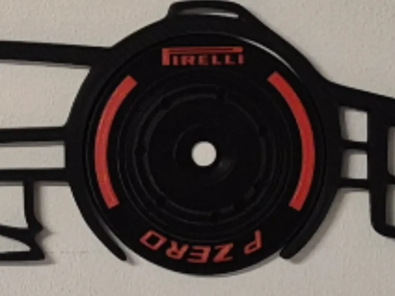 F1 slick on wall