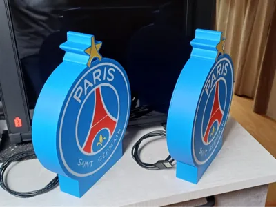 PSG Lightbox with Champions League Star