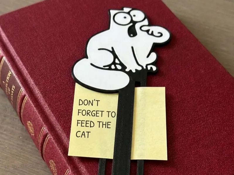 Cat Bookmark & Post-it Holder