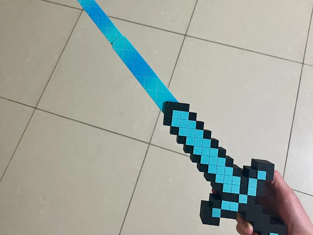 Minecraft Sword - Extendable - Free 3D Print Model - MakerWorld