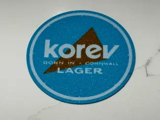 Cornish Korev Lager Coaster