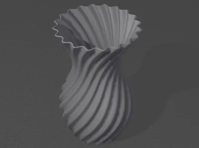 10cm high vase, 6cm wide at the top and 5cm wide at the bottom