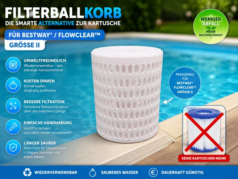 Bestway Größe II / 2 Filterball-Korb