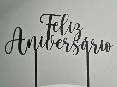 Cake Topper Cake Topper Feliz Aniversário