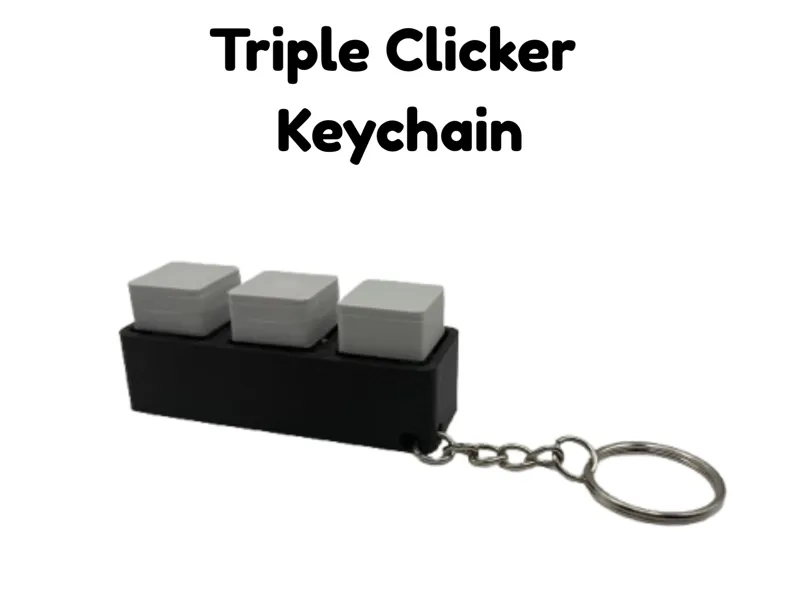 Triple Clicker Keychain