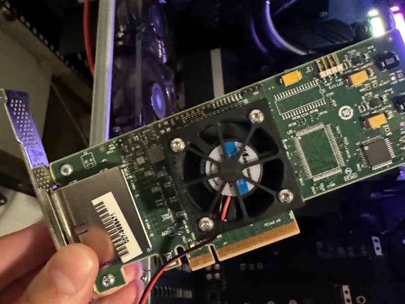 LSI 9200-8e 40mm fan adapter
