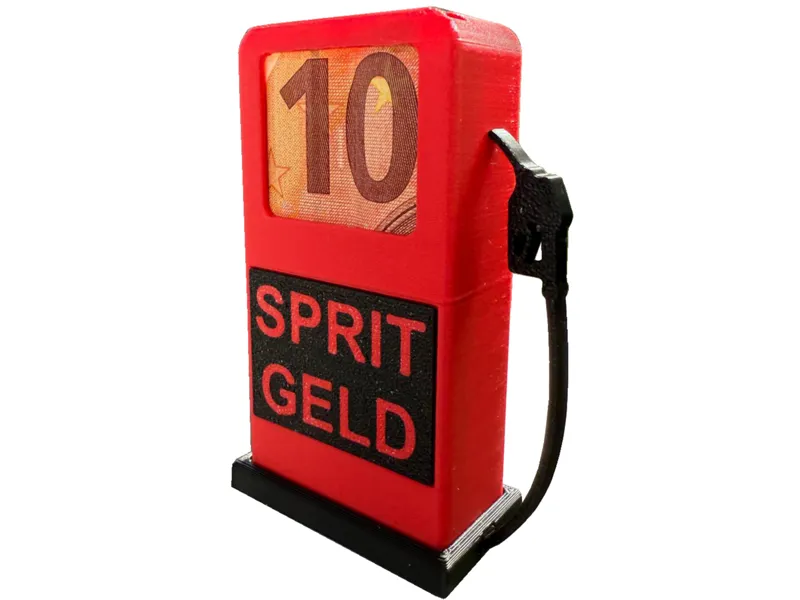 Spritgeld Tanksäule Geldgeschenk