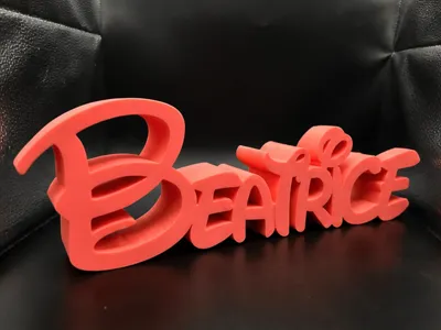 Beatrice Disney Font Text