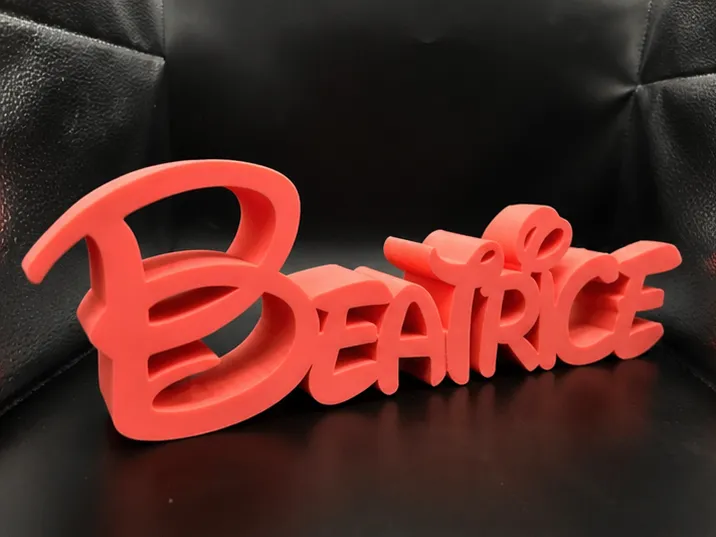 Scritta Beatrice Font Disney