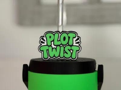 Plot Twist Straw Topper